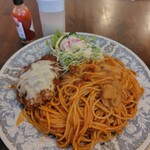 ポエム - 料理写真:ハンバーグスパゲッティ