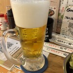 串カツ田中 下北沢店  - 生ビールで、まずは乾杯！