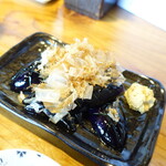そば処茶屋 - 揚げ茄子　650円