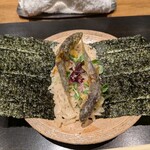 きたしんち 弓場慎之佑 - 稚鮎手巻き寿司