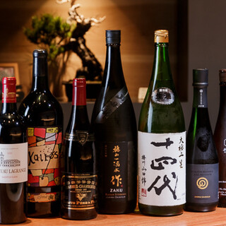 他ではなかなか見ない希少な銘柄の日本酒を酒蔵から直接仕入れ