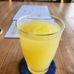 蕎麦 ひねもす - シナノゴールドのリンゴジュース