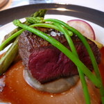 レストラン・ジョルジュマルソー - 【佐賀県産黒毛和牛フィレ肉 ” シャトー・ブリアン ” の備長炭網焼き】