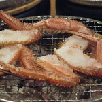 二代豊国 - 活毛蟹　北海道　炭火焼