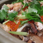 二代豊国 - 【食事】　鱧と松茸土鍋炊き込み御飯