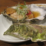 二代豊国 - 【酢物】　松茸と岩ガキぽん酢あんかけ