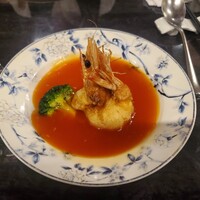 銀座夜市 - 天使海老のチリソース