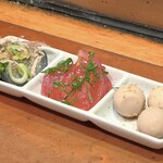 やきとり 正や - アテ３種盛り