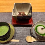 丸新 - 蕪、豌豆、花山葵と蛍烏賊