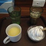 快活CLUB - 料理写真:ドリンク＆ソフトクリーム(2025.5.27)