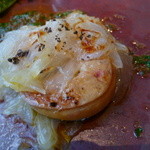 レストラン・ジョルジュマルソー - 玉ネギの中には厚みの有るフレッシュフォアグラ♪