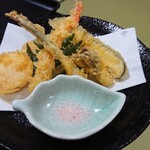 さかや - 天ぷら♪らっきょうの天ぷらうまし