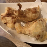 掌 - 鶏天は別皿で。