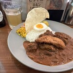 フィッシュ 新宿店 - 大辛チキンカレー、スパイシーフィッシュフライトッピング