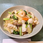 上海豫園 - ある日の五目あんかけ焼きそば