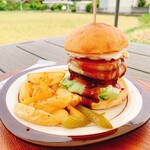 BRIO BURGER&BICYCLE - 料理写真:朧月セット　¥1900