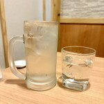 九州料理と地酒 うまかばい - 麦焼酎（ソーダ割とロック）