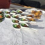 Star of Honolulu - 船長主催レセプションのおつまみ