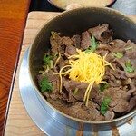 手毬 - 牛釜めし(1,500yen)