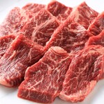 焼肉 うしの家 - ハラミ　全コースからお召し上がりいただけます。食べ応え十分