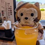 友福丸 - ラスちゃんはオレンジジュース♡（ランチのセットドリンクです）