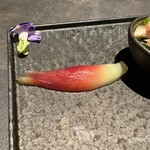 西中州焼肉 きらく - ミョウガのお漬物