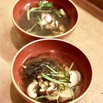 花いち - こちと水雲の沢煮椀