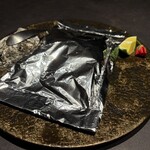 西中州焼肉 きらく - あわびのステーキ