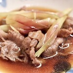 花いち - 牛肉と茗荷の鋤焼