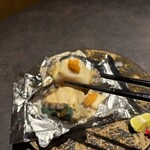 西中州焼肉 きらく - あわびのステーキ