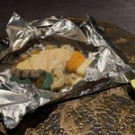 西中州焼肉 きらく - あわびのステーキ