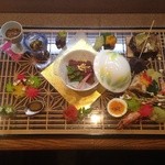 福喜 - 大川の伝統芸能組子細工を使ったお料理