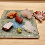 すしのいずみ - 広島の赤貝、青森の本マグロ赤身、恵比寿鯛、佐島のタコ、だるまイカ