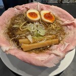 ラーメン大戦争 - 衝動990円　+半熟煮玉子143円