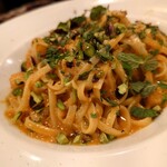 カサレッチョ - ピスタチオのクリームパスタ