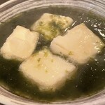 ごえん - アオサの揚げ出し豆腐