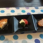 トレ・ステッレ - 前菜の三点盛り