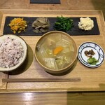 本の読める店 fuzkue - ごはんもの お味噌汁の定食 1,320円