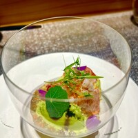 しまなみふれんち Murakami - オマール海老　グリンピース　ミント　グリンピースのアイスを包み込むミントがオマール海老を単なる海老料理から別のイノベーティブで多様な味覚を刺激する料理へと昇華してます。これは一回試してほしい。