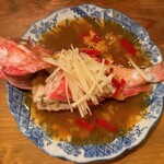 SPICE飯店 - 長崎県産おにおこぜ発酵パイナップル醤蒸し