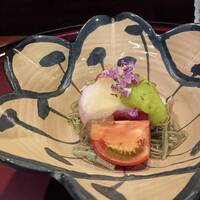 徳うち山 - ホタテ、真蛸、じゅんさい～花穂紫蘇②