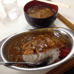 藤や - も一つの定番、カツカレーも600円に。＋ミニラーメン100円。