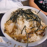 キッチン ニューほしの - きのこご飯とアジフライのセットは黒板メニュー！