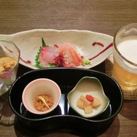 函館うに むらかみ 日本生命札幌ビル店 - 「うに尽くしコース」の先附＆お造り３種