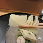 味享 - 筍の穂先は柔らかく大好物