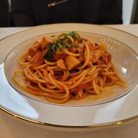 REGA BOSCO - ボスカイオーラ･･･ツナとキノコのトマトソース スパゲッティ