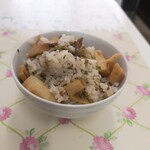 手打ち らーめん 響 - 春イッパイのタケノコご飯、むーちゃん特製！！