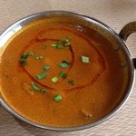 Indian Restaurant D SAGARMATHA - 20140830 サガルマータ ★ランチセット （マトンカレー辛口）（800円）★マトンカレー