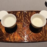 茶禅華 - 杏仁豆腐　冷と温