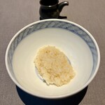 茶禅華 - フカヒレご飯　黒酢を味変で少し加えると不思議とチーズ味に